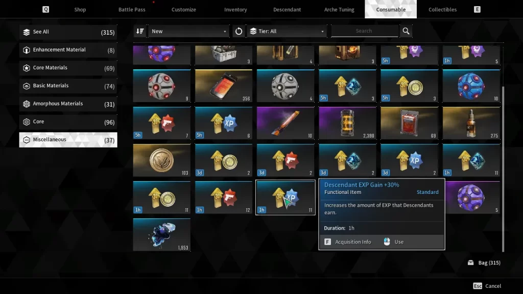 First Descendant Subir de Nivel - Boosters